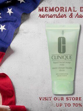 Clinique Liquid Facial Soap Mild Dry Combination 1oz/30ml